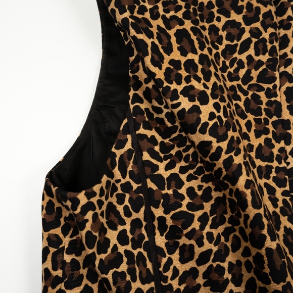 NEW J. Crew leopard print Sheath dress size 6 - Picture 8 of 9
